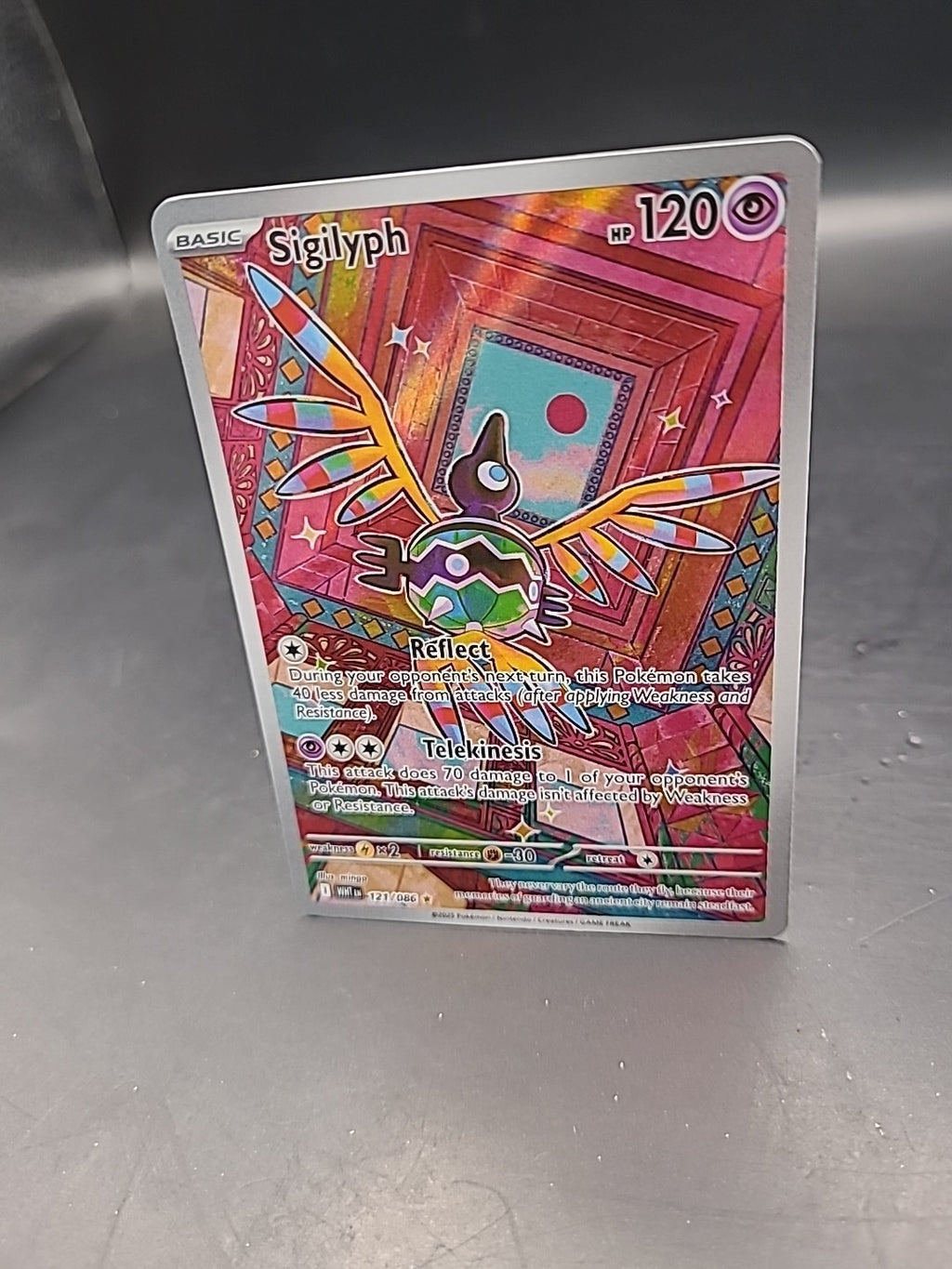 Pokemon TCG - Sigilyph - 121/086- SV: White Flare Illustration Rare