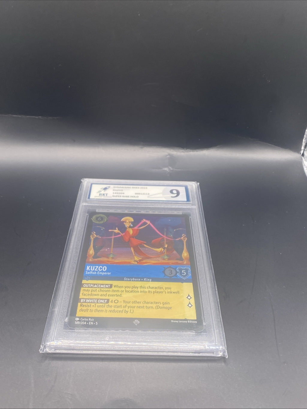 DISNEY LORCANA GRADED SHIMMERING SKIES KUZCO