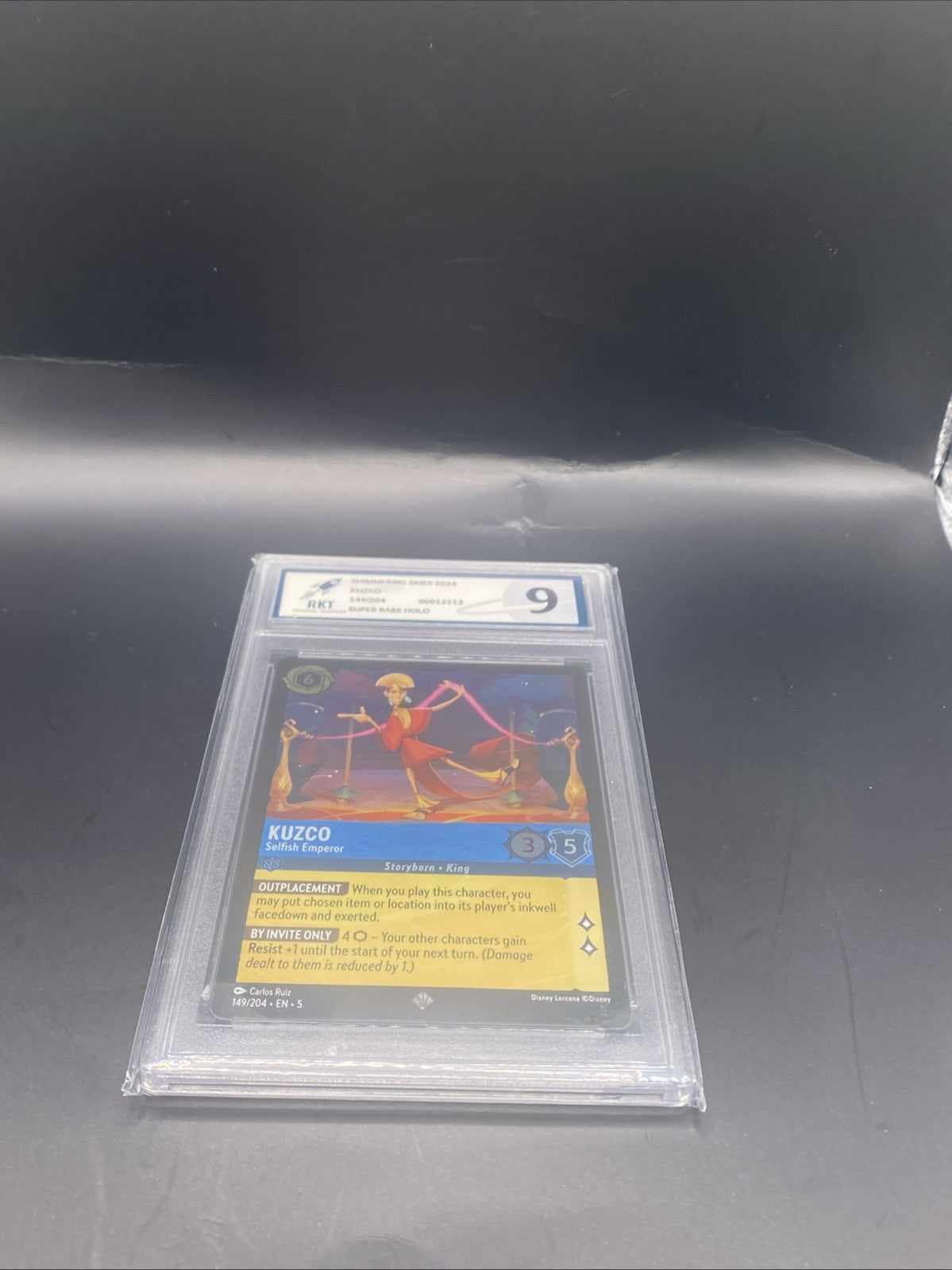 DISNEY LORCANA GRADED SHIMMERING SKIES KUZCO