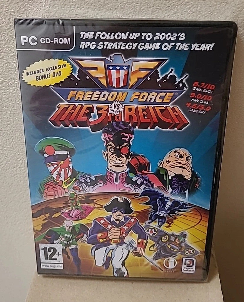Freedom Force Vs The 3rd Reich + Bonus DVD - PC CD-ROM - BRAND NEW & SEALED