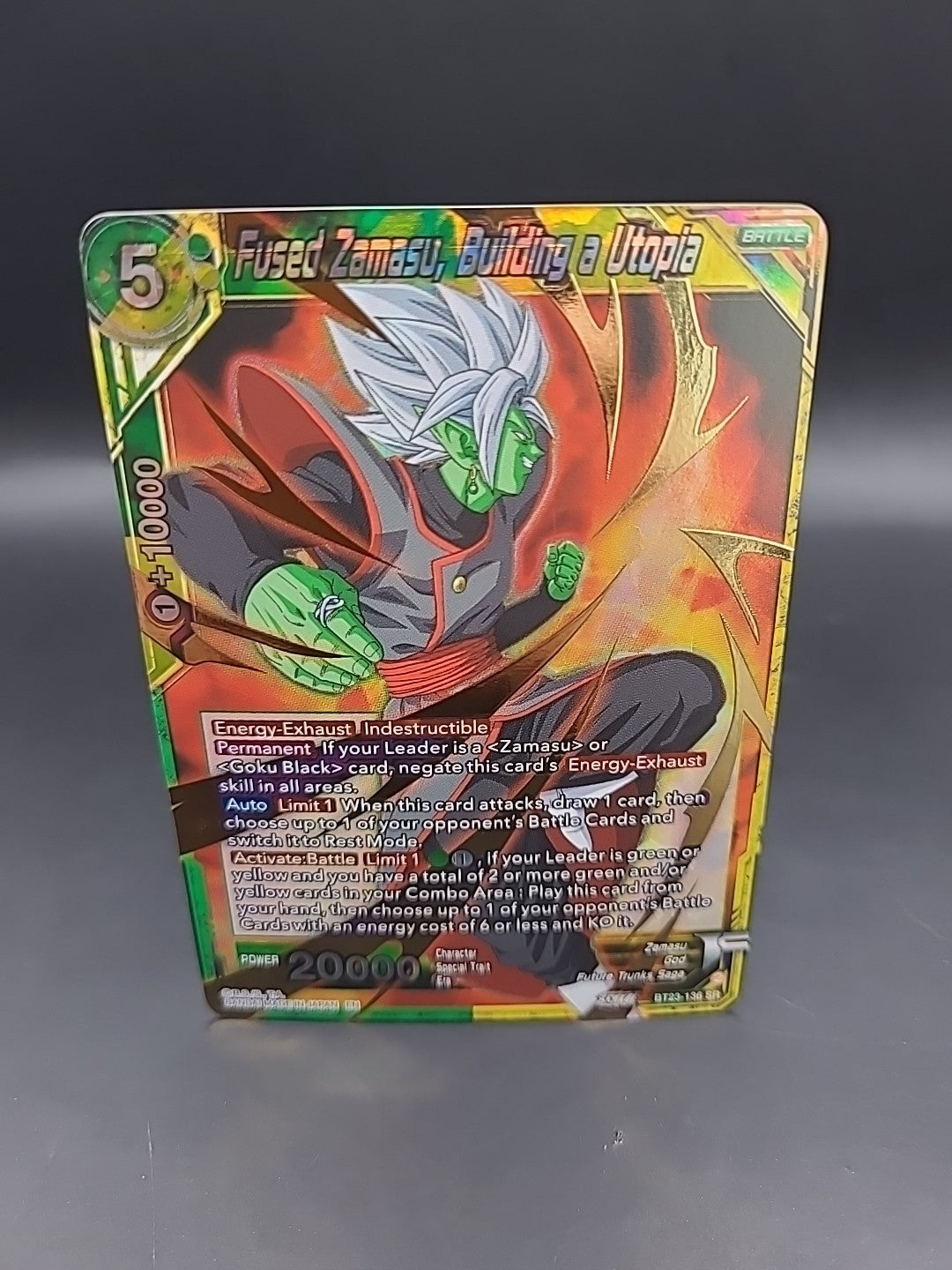 Dragon Ball Super CG | BT23-136 SR Fused Zamasu, Building a Utopia (MINT)