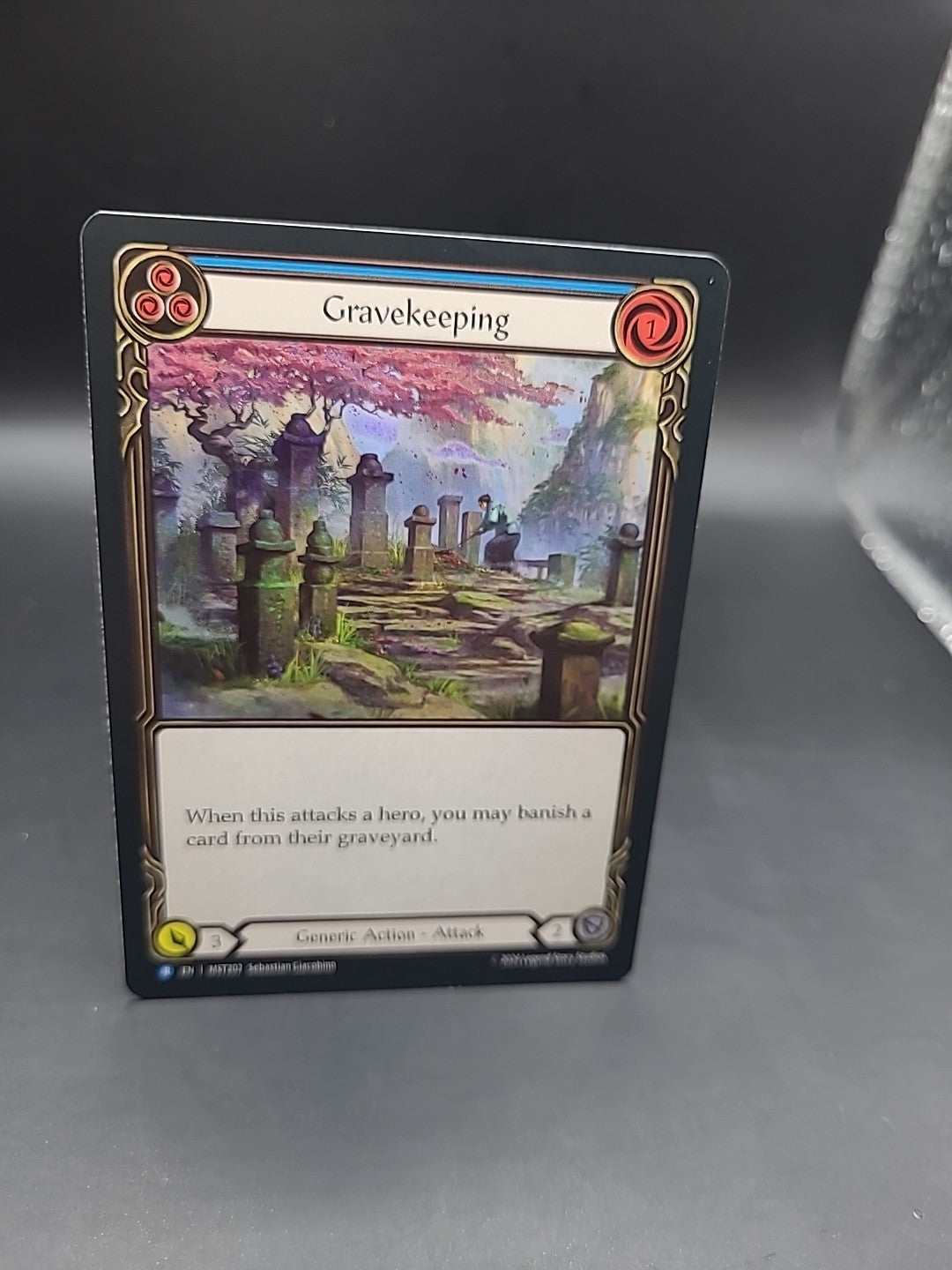 Gravekeeping Blue Foil - MST202 NM - FaB Flesh and Blood