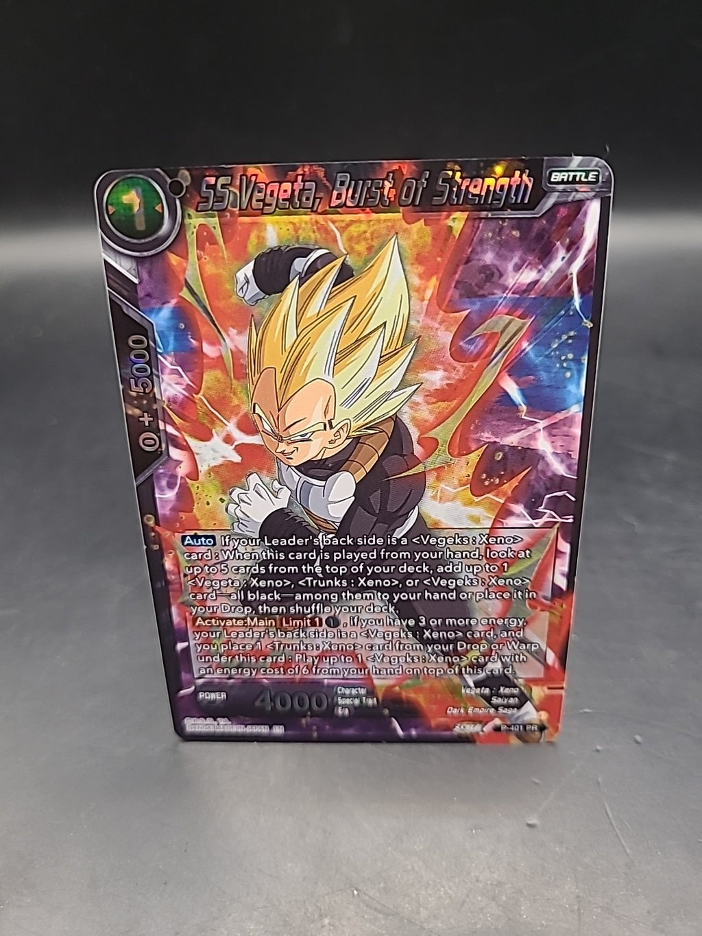 Dragon Ball Super DBS SS Vegeta Burst of Strength Sealed Promo Card P-401 PR