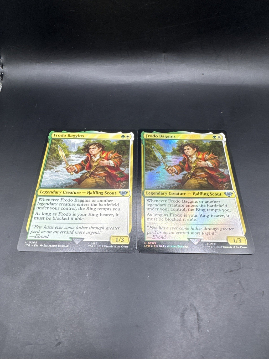 MTG Frodo Bagging Foil U0205 + Regular Card