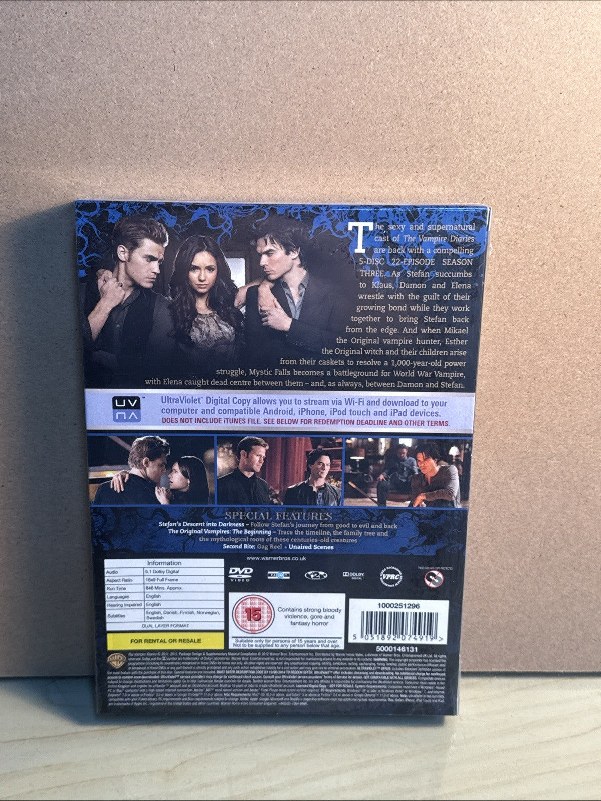 The Vampire Diaries: The Complete Third Season [DVD] [2012] - Brand New & Sealed