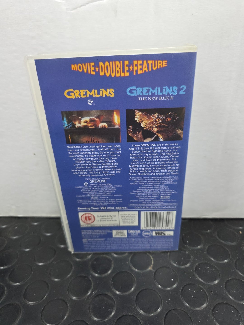 Gremilins 1 & 2 Double Movie VHS Tape