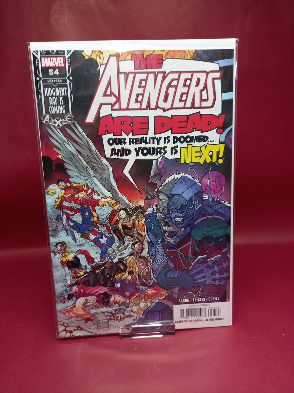 Marvel Comics:  THE AVENGERS #54 (LGY #754) May 2022  'The Death Hunters: End'