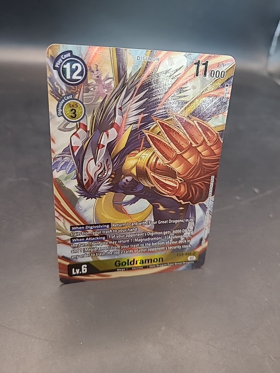 Goldramon EX3-035 Draconic Roar - Digimon Card - Alt Alternative Art
