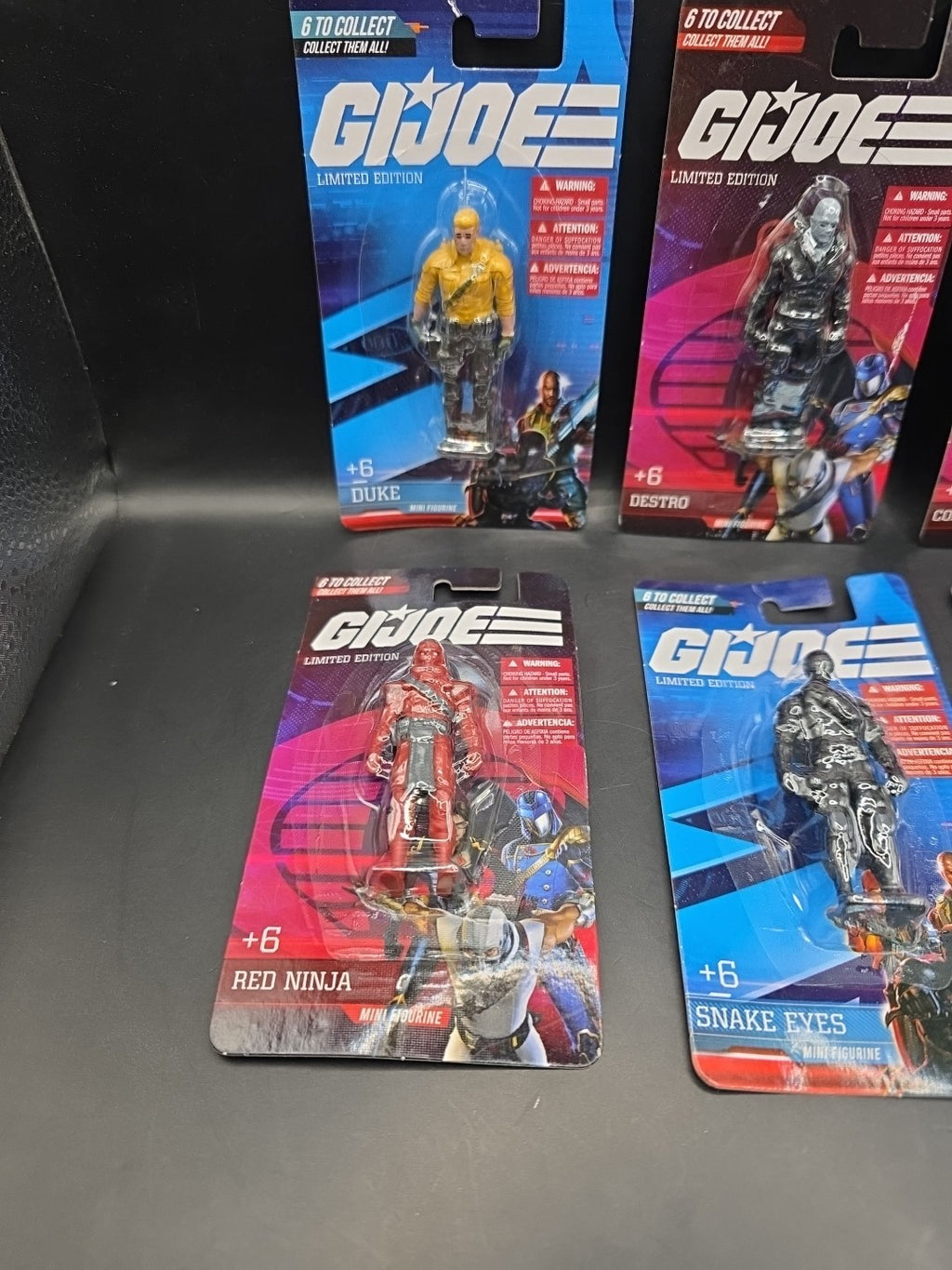 GI Joe Limited Edition Mini Figure Collection All 6 Figures New & Sealed