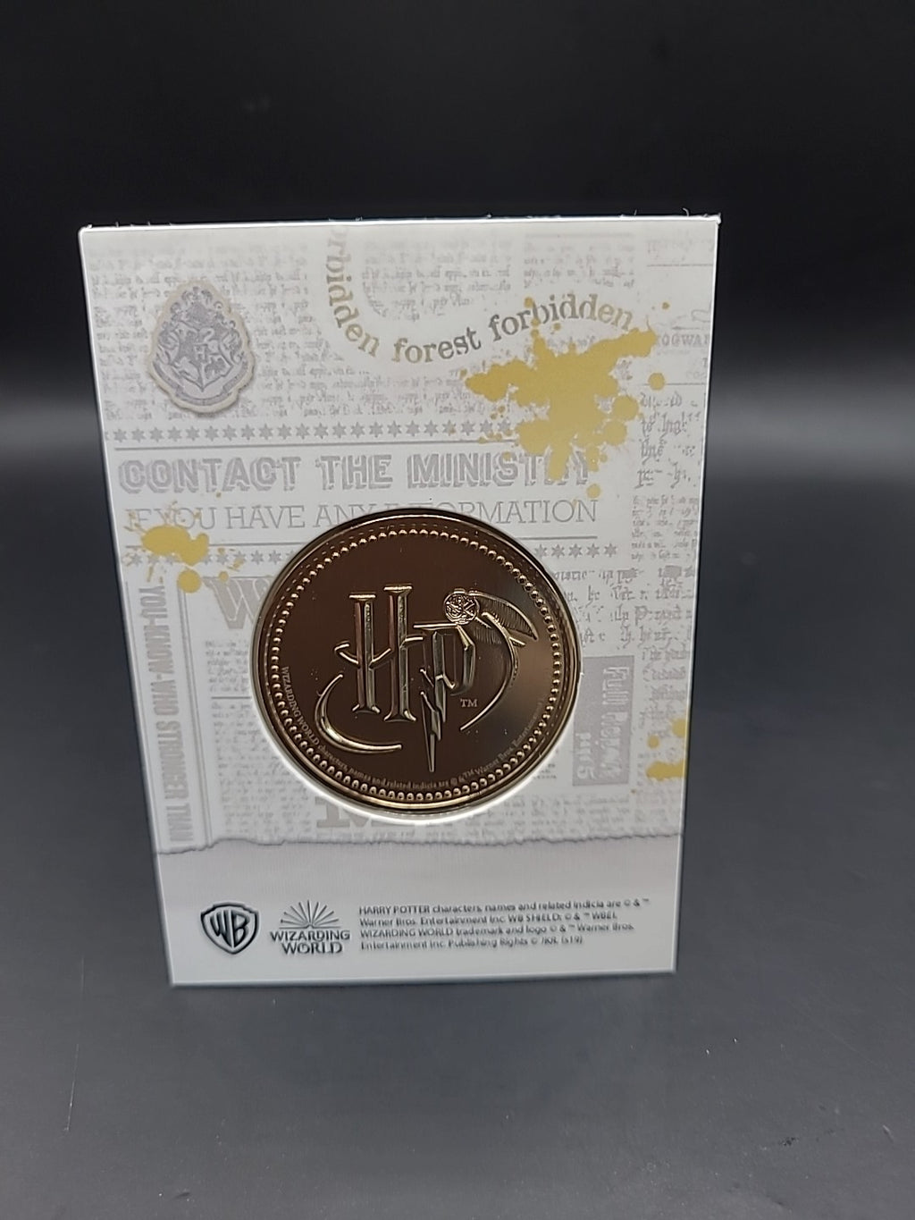 RARE HARRY POTTER MEDAL COIN PRISONER OF AZKABAN RUBEUS HAGRID COLTRANE