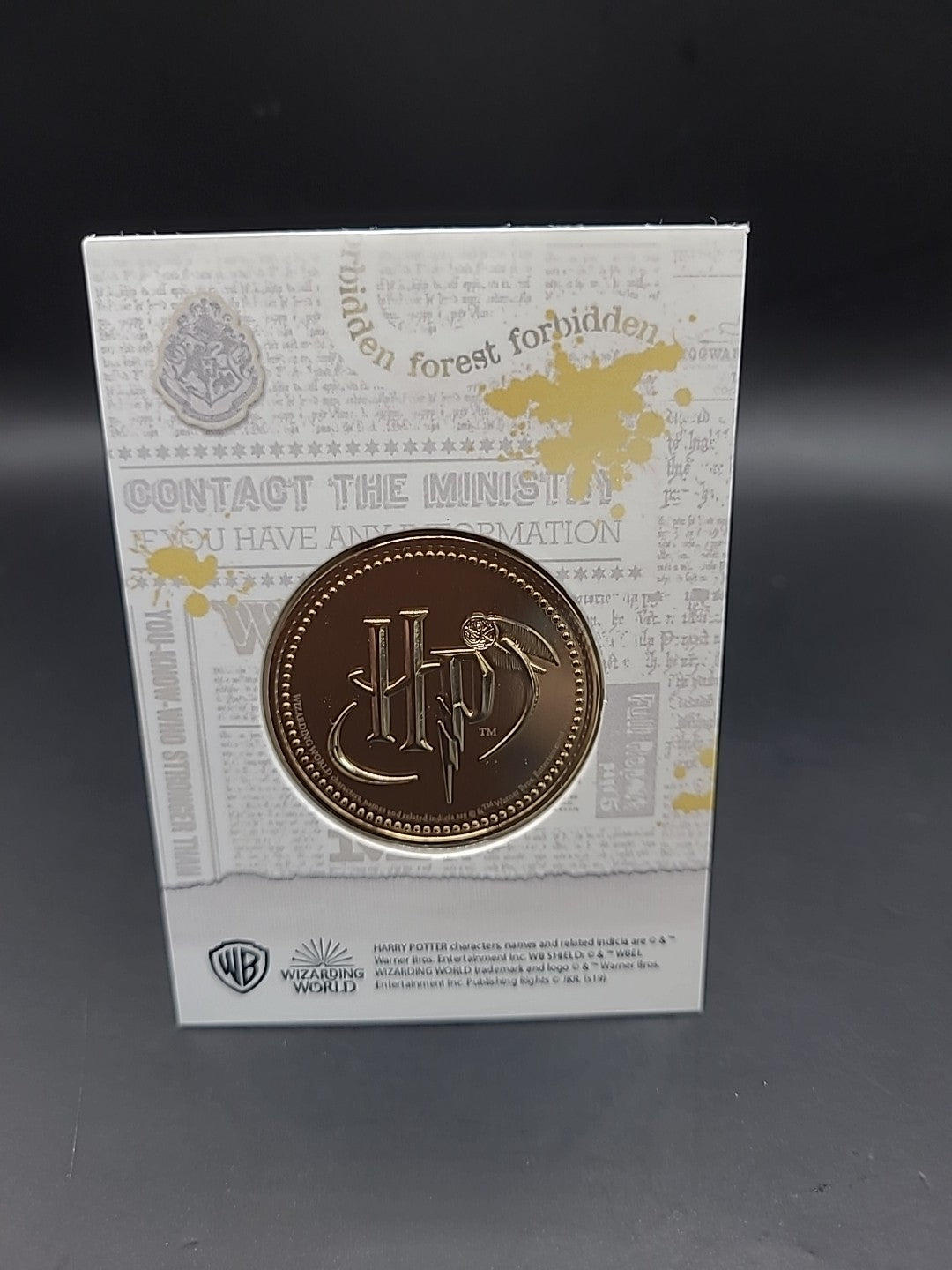 RARE HARRY POTTER MEDAL COIN PRISONER OF AZKABAN RUBEUS HAGRID COLTRANE