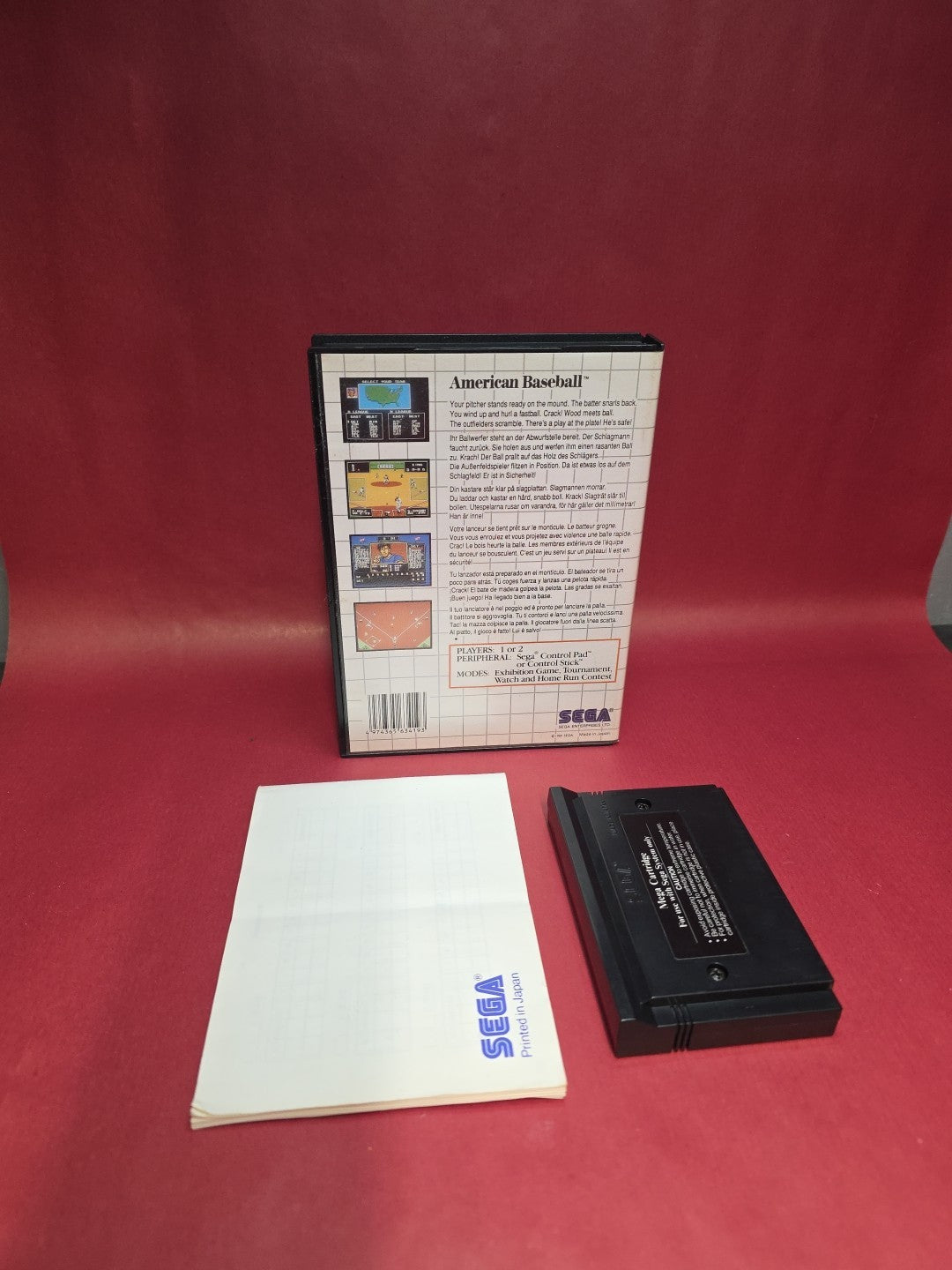 American Baseball CIB W/ Manual - Sega Master System
