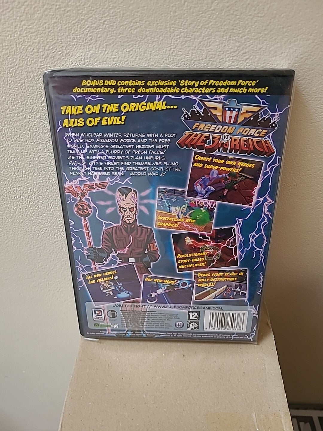 Freedom Force Vs The 3rd Reich + Bonus DVD - PC CD-ROM - BRAND NEW & SEALED
