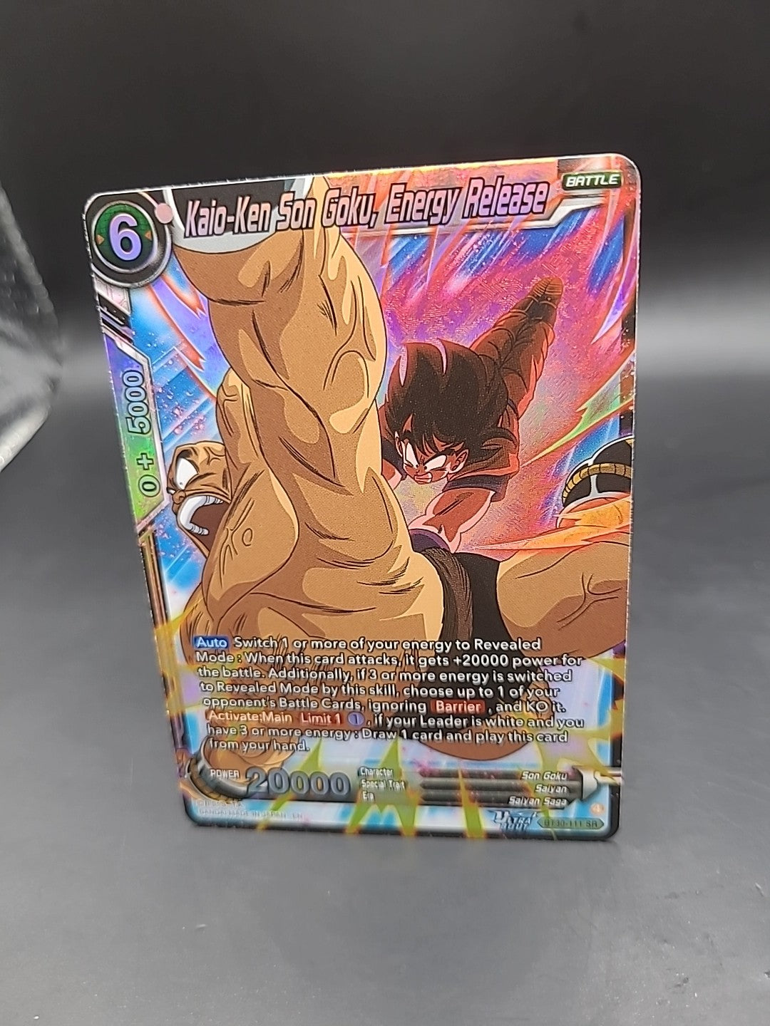 BT30‑111 Kaio‑Ken Son Goku, Energy Release – SR – Dragon Ball Super Card Game 