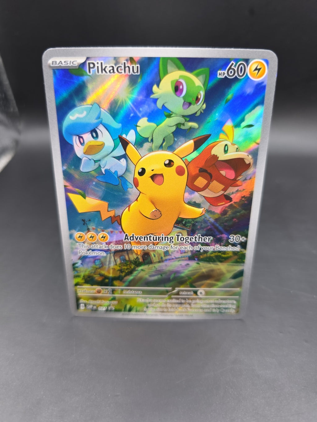 Pokémon TCG Pikachu SVP 027 Promo Holo Scarlet & Violet EN 2023 NM