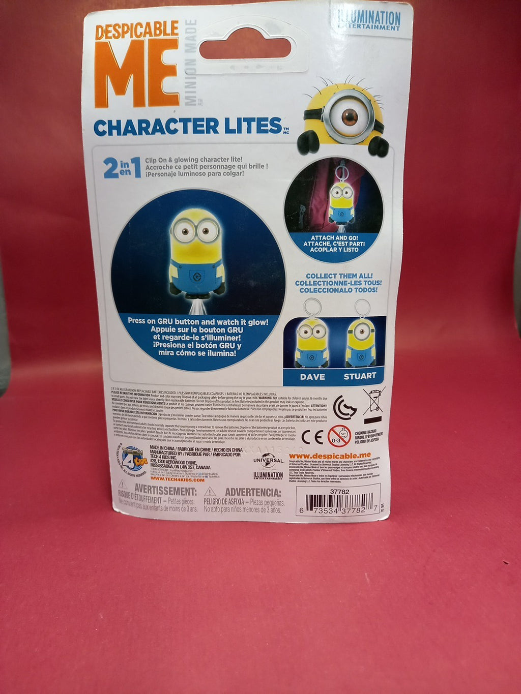 Despicable Me Character Lite Stuart.  Read Description 