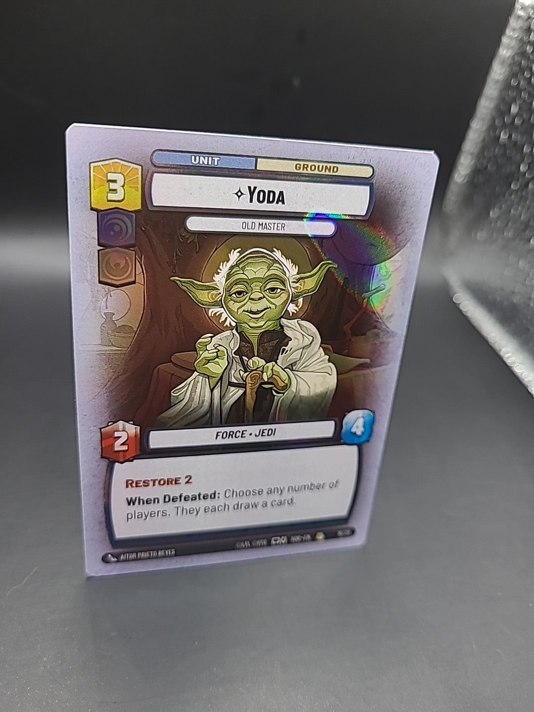 Star Wars Unlimited Foil Hyperspace OP Card 16/20 Yoda