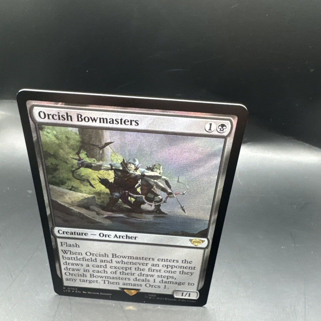 MTG Orcish bowmasters  Rare Lord of the rings FOIL 