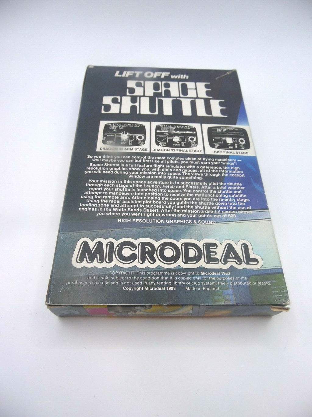 LIFT OFF WITH SPACE SHUTTLE RARE ATARI GAME CASSETTE