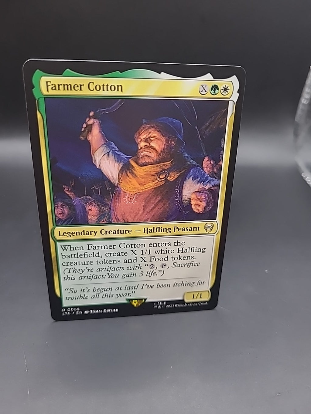 Farmer Cotton 0055 Non Foil Rare LOTR Commander MTG Near Mint