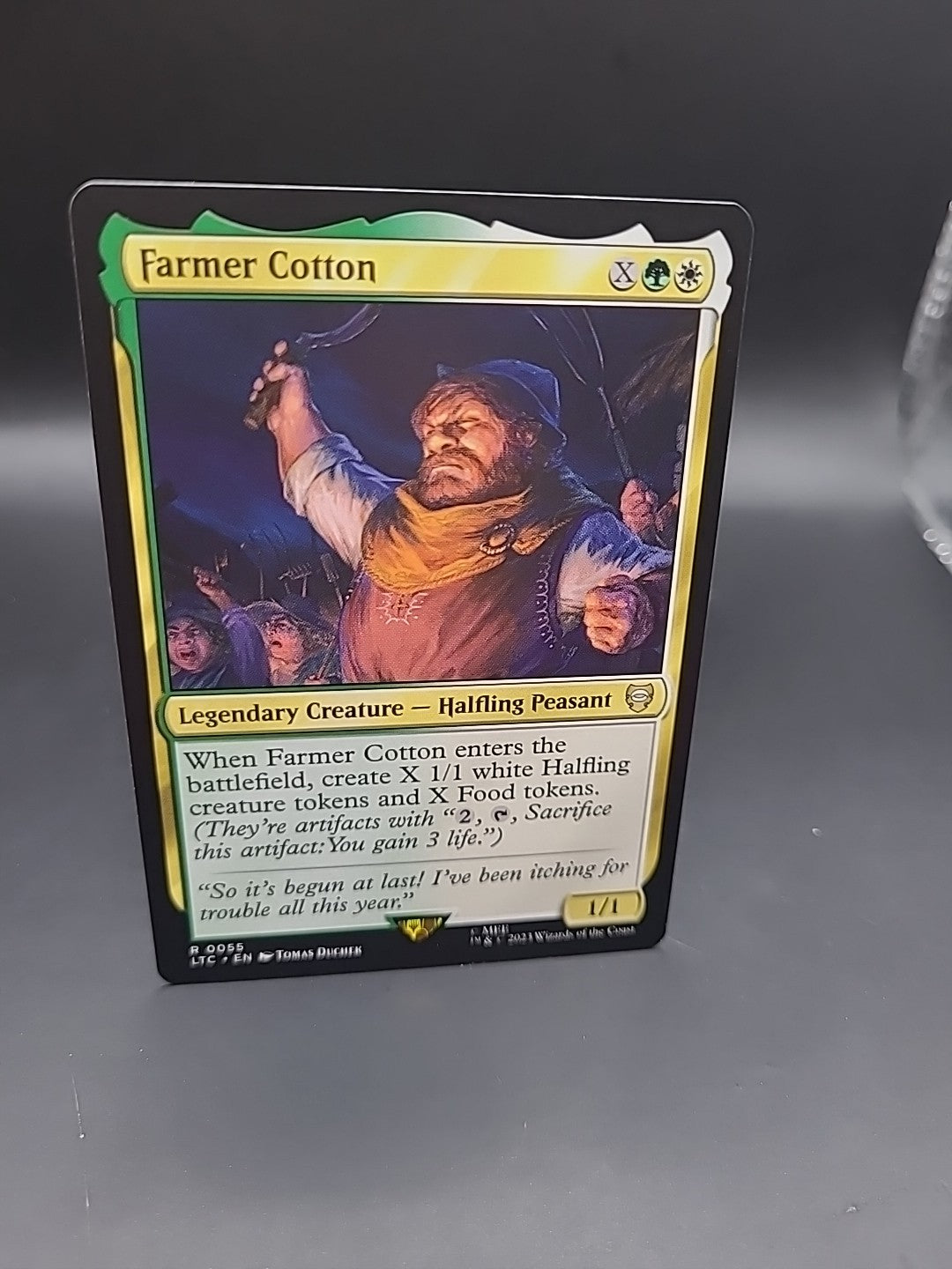 Farmer Cotton 0055 Non Foil Rare LOTR Commander MTG Near Mint