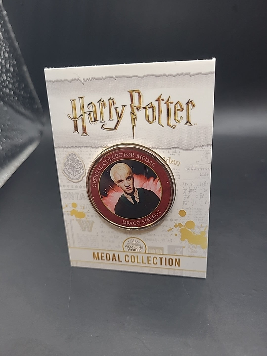 Harry Potter Official Medal Collection BURGANDY DRACO MALFOY