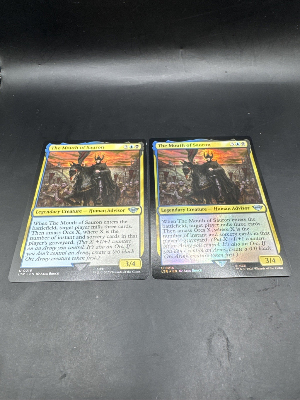 The Mouth of Sauron The Lord of the Rings MTG U0216 + Regular Card