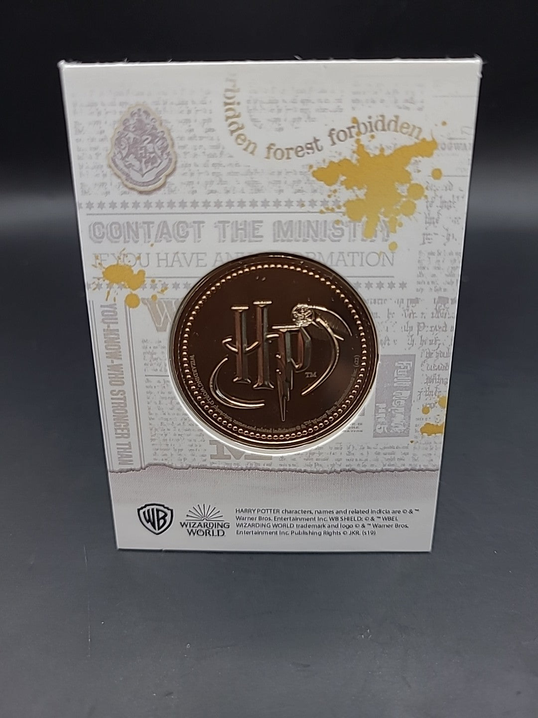 RARE HARRY POTTER MEDAL COIN IN CARD THE GOBLET OF FIRE CHO CHANG ROWLING