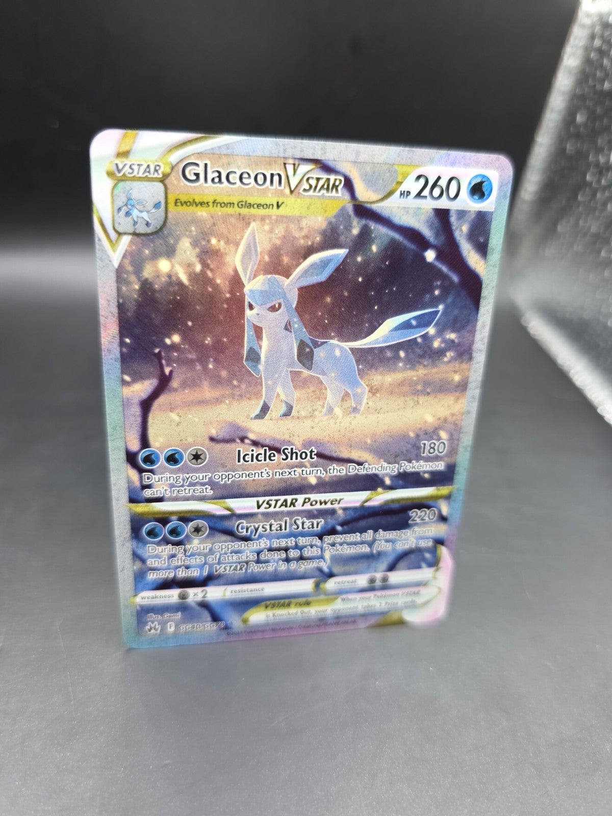 Glaceon VSTAR Gg40/Gg70 Swsh: Crown Zenith: Galarian Gallery Holo