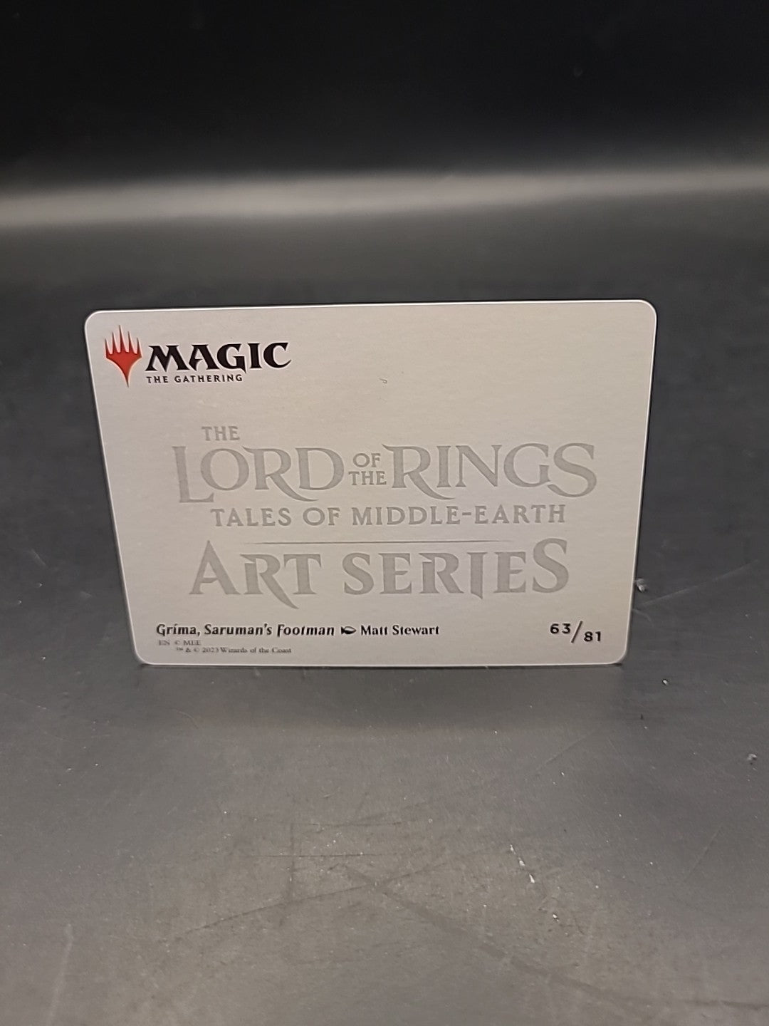 MTG Lord Of The Rings Art Card 63/81 grima, saruman's footman 