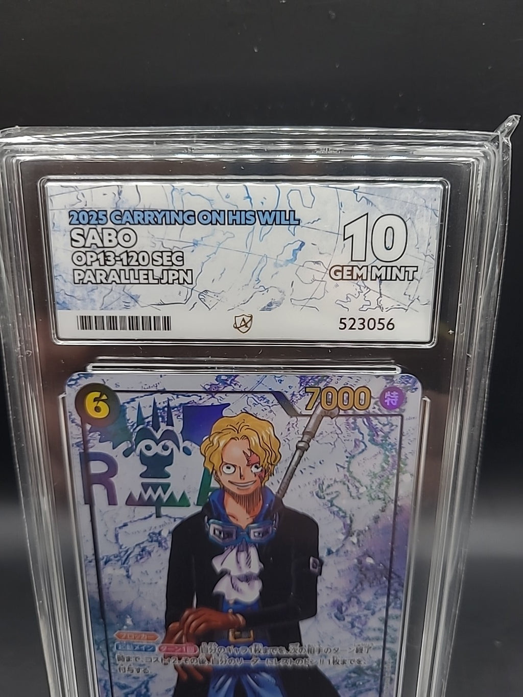 One Piece TCG Sabo SEC Alternate Art (Parallel) OP13-120 Japanese ACE GRADED 10