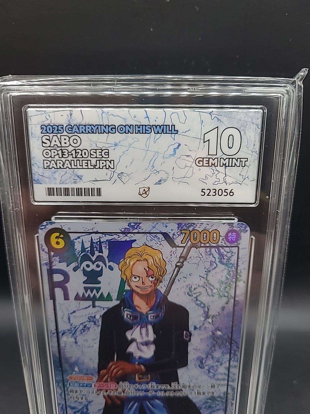 One Piece TCG Sabo SEC Alternate Art (Parallel) OP13-120 Japanese ACE GRADED 10