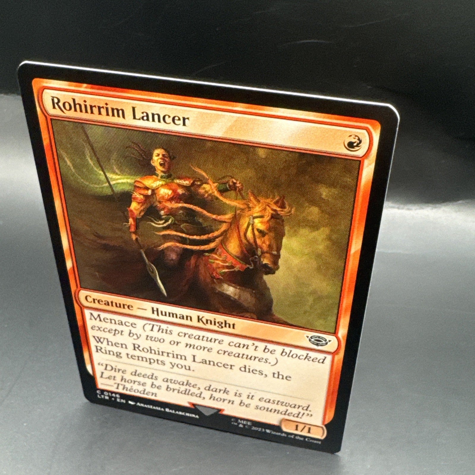 MTG Rohirrim Lancer (FOIL) C0146 + 1 Regular Card