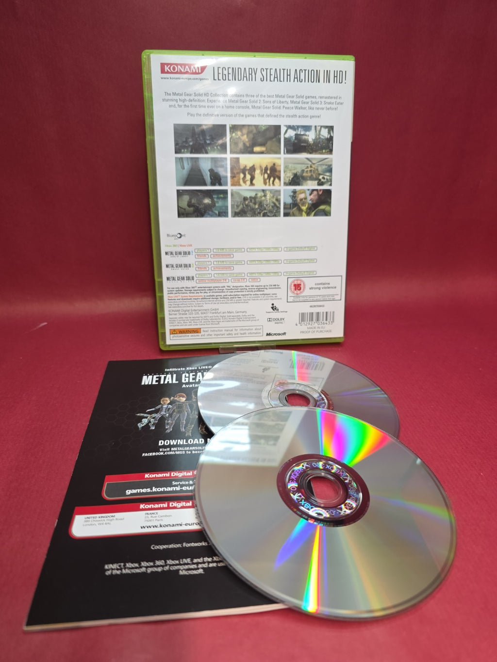 Metal Gear Solid HD Collection (Microsoft Xbox 360, 2012)