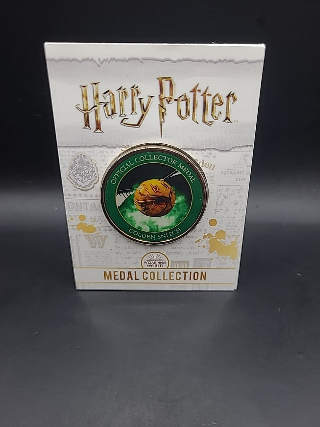 Harry Potter Medal Coin Collection - Artefacts And Spells - Golden Snitch 