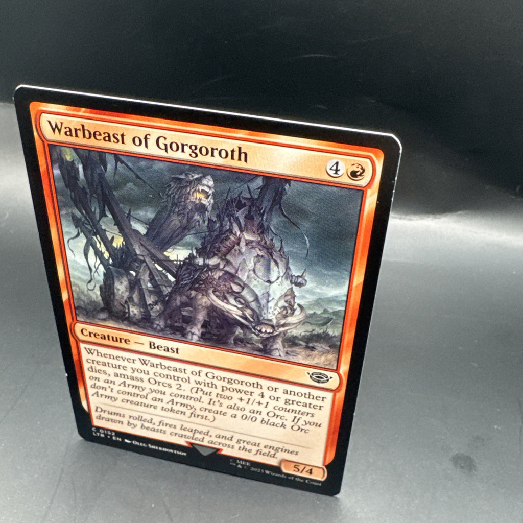 MTG Warbeast of Gorgoroth (FOIL) C0152 Lord of the Rings + 1 Regular Card