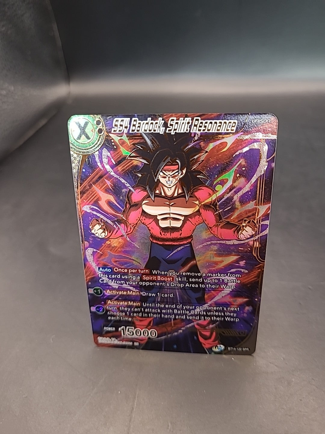 SS4 Bardock, Spirit Resonance BT14-122 SPR - Dragon Ball Super Card