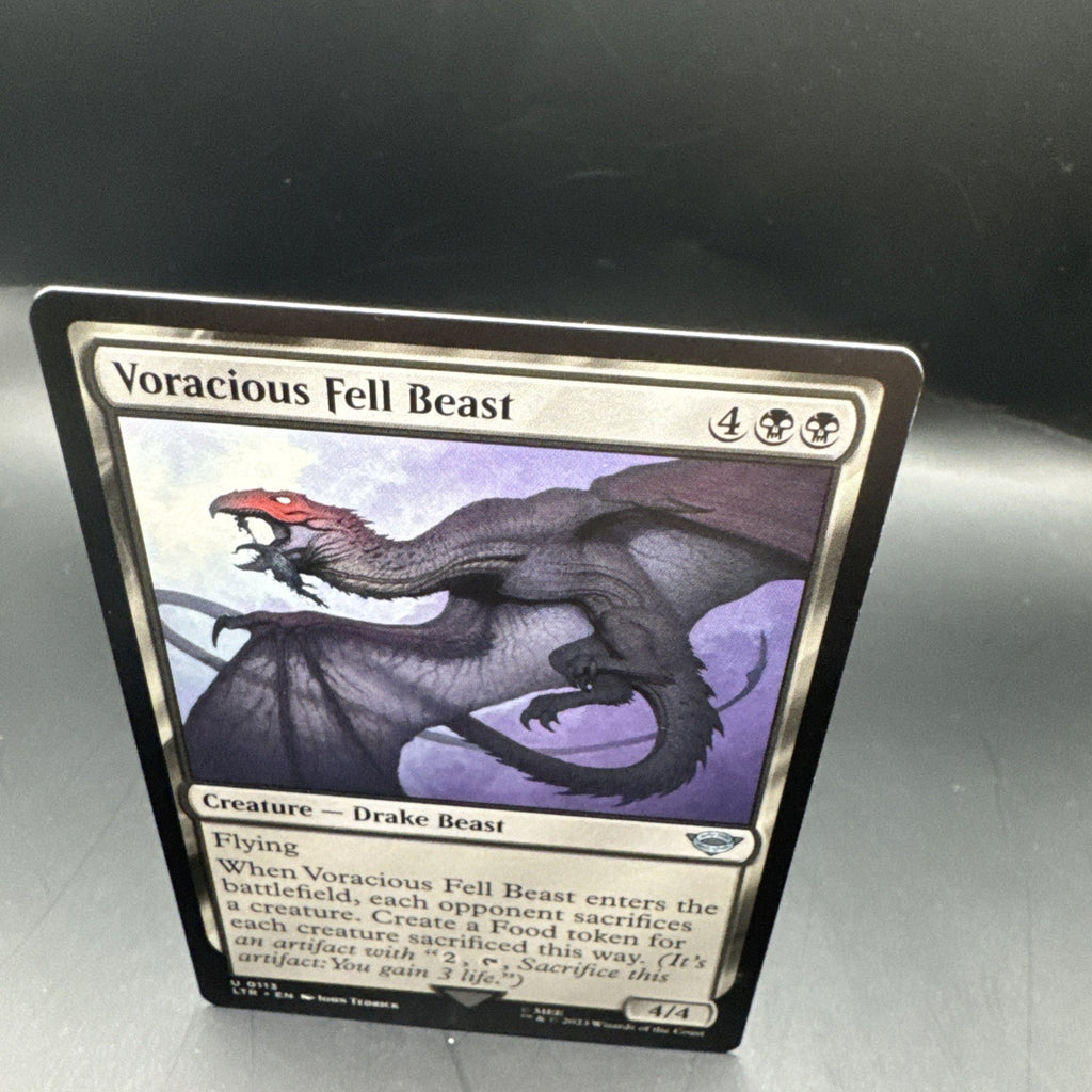 MTG Voracious Fell Beast (Foil) U0113 Lord of the Rings + 1 Regular Card