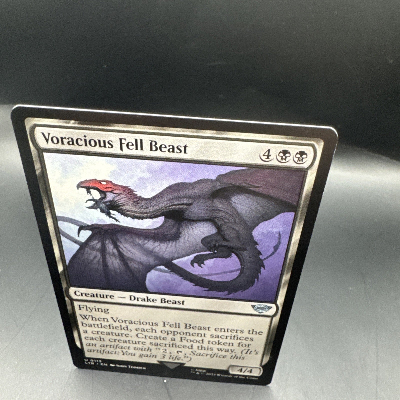 MTG Voracious Fell Beast (Foil) U0113 Lord of the Rings + 1 Regular Card
