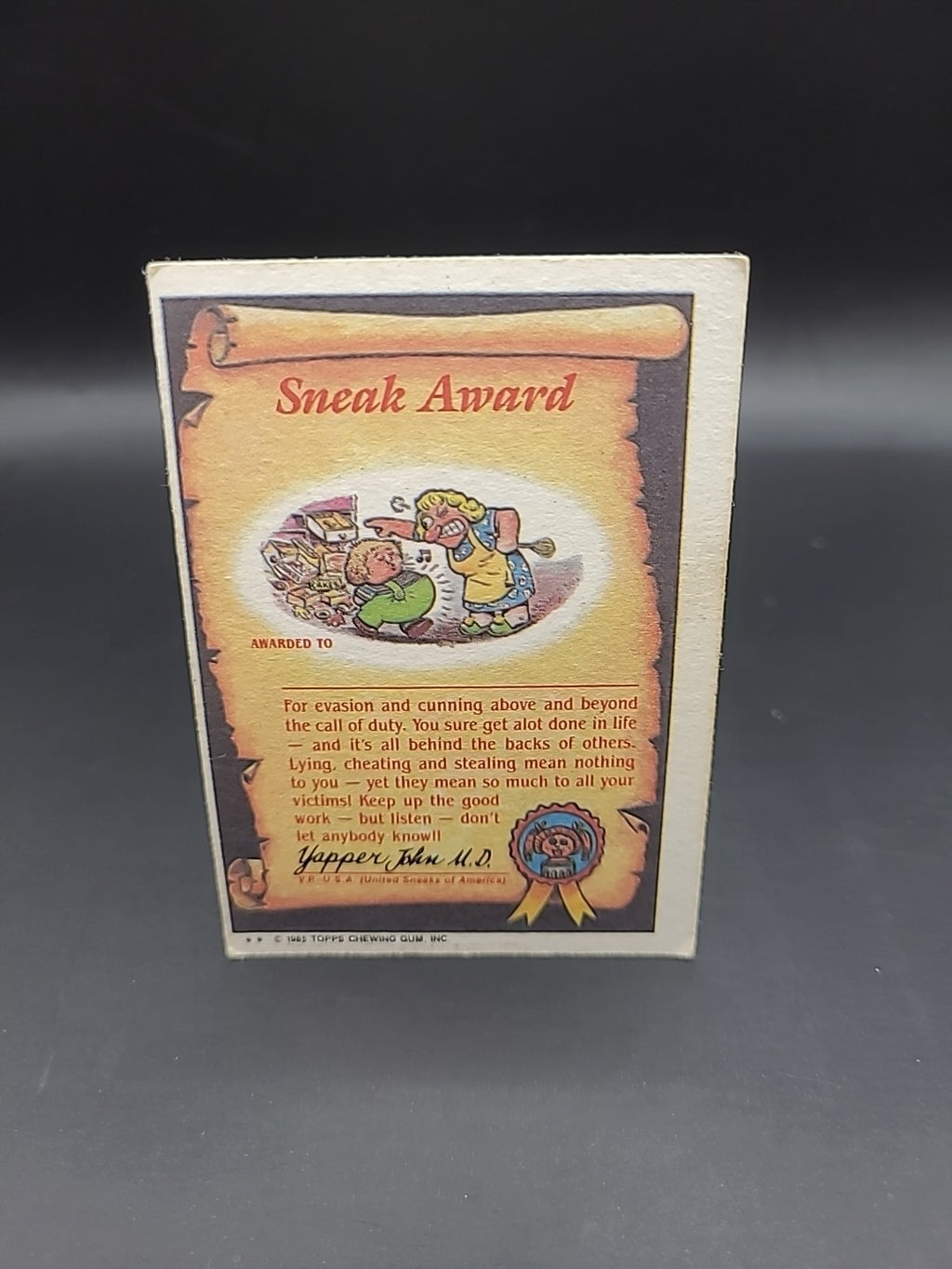 SUMO SID 1985 Garbage Pail Kids Series 2 #83b