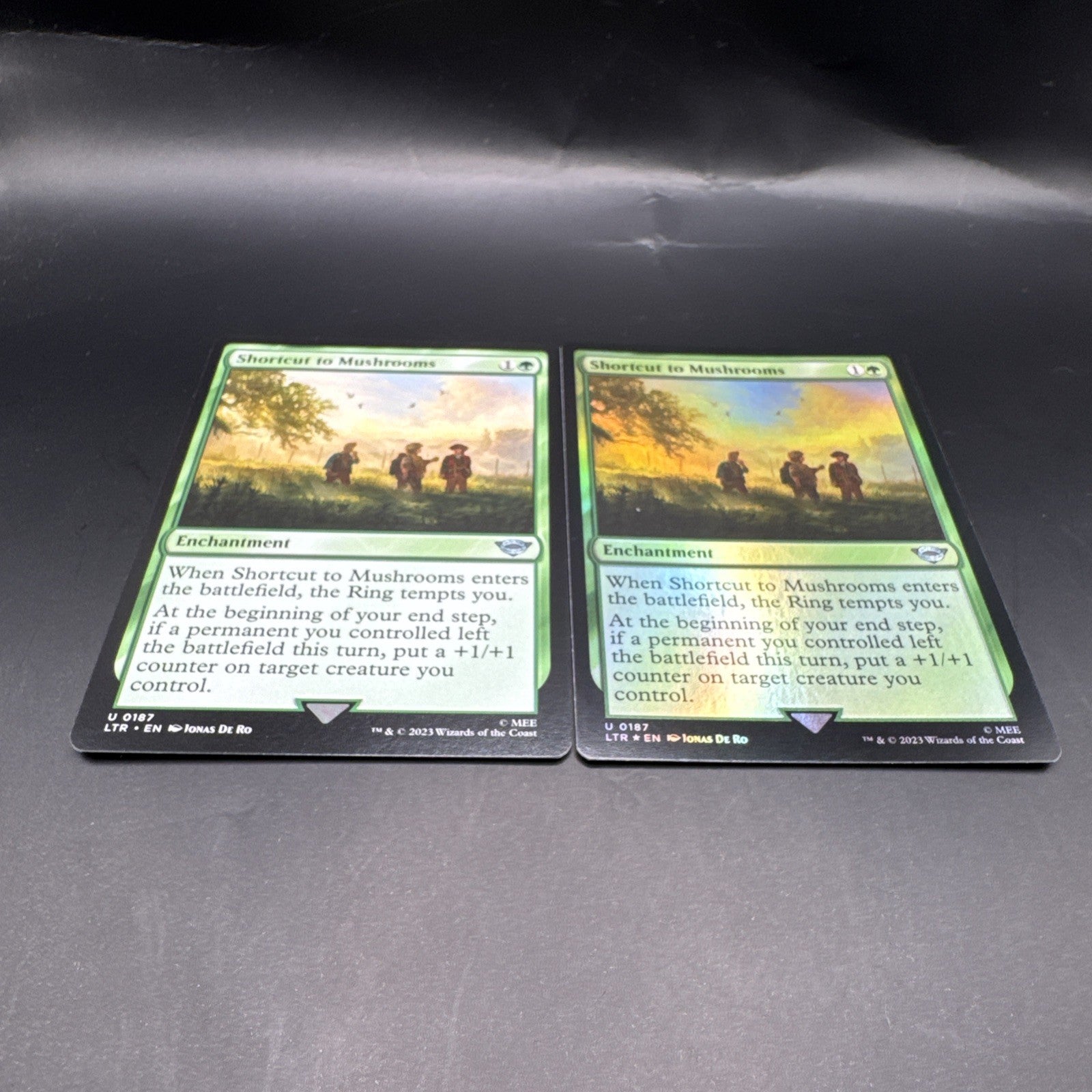 MTG Shortcut to Mushrooms Foil LTR U0187 + Regular Card
