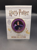 RARE HARRY POTTER MEDAL COIN IN CARD PHILOSOPHERS STONE SEVERUS SNAPE