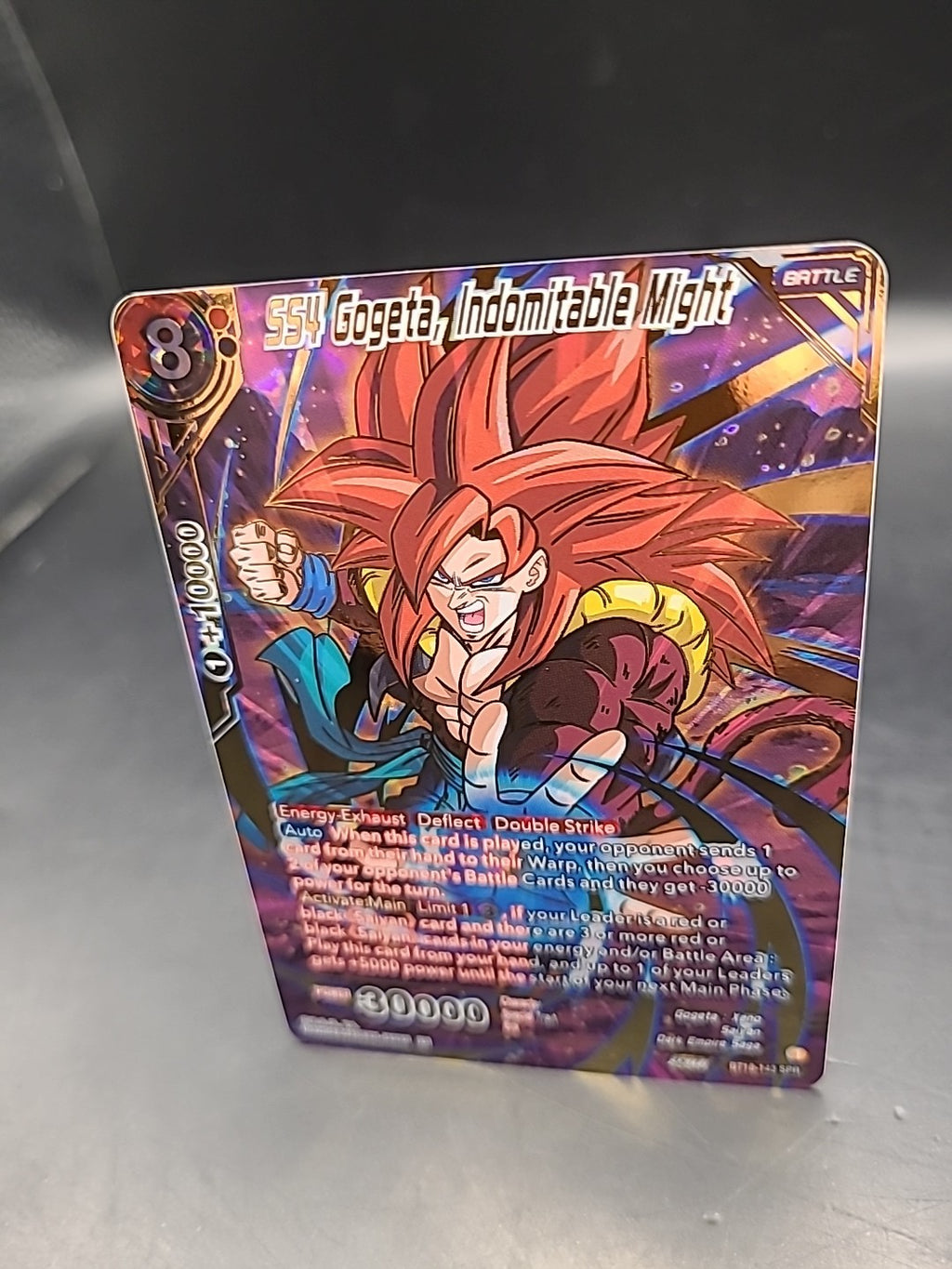 SS4 Gogeta, Indomitable Might BT18-143 SPR - Dragon Ball Super Card