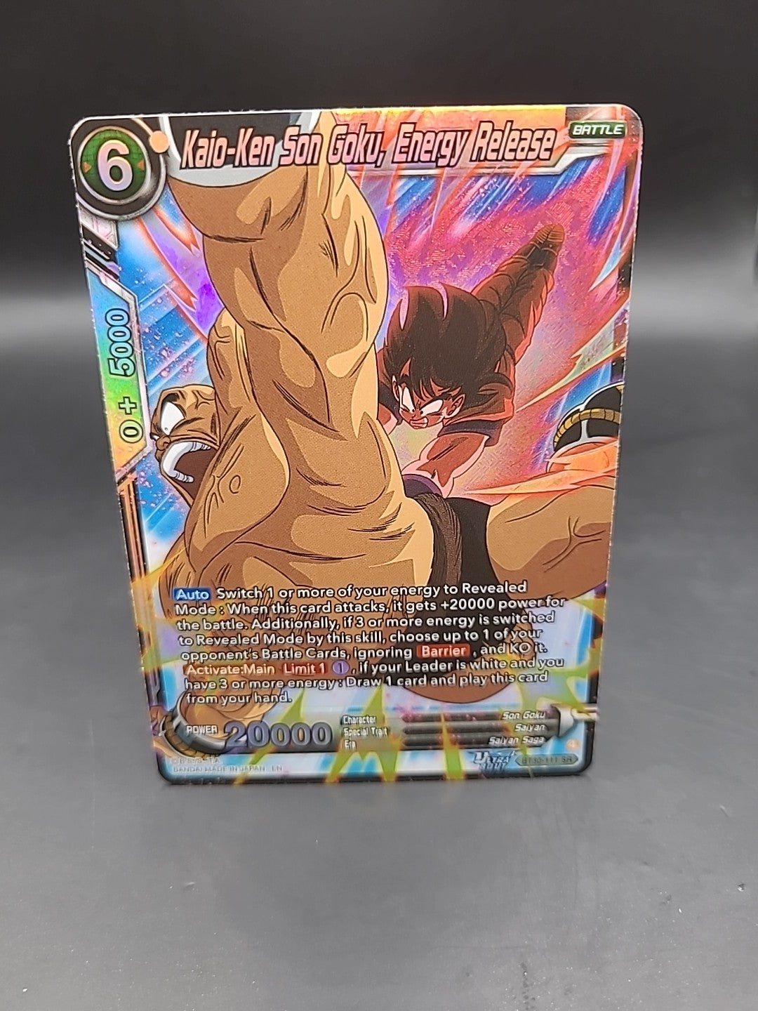 BT30‑111 Kaio‑Ken Son Goku, Energy Release – SR – Dragon Ball Super Card Game 