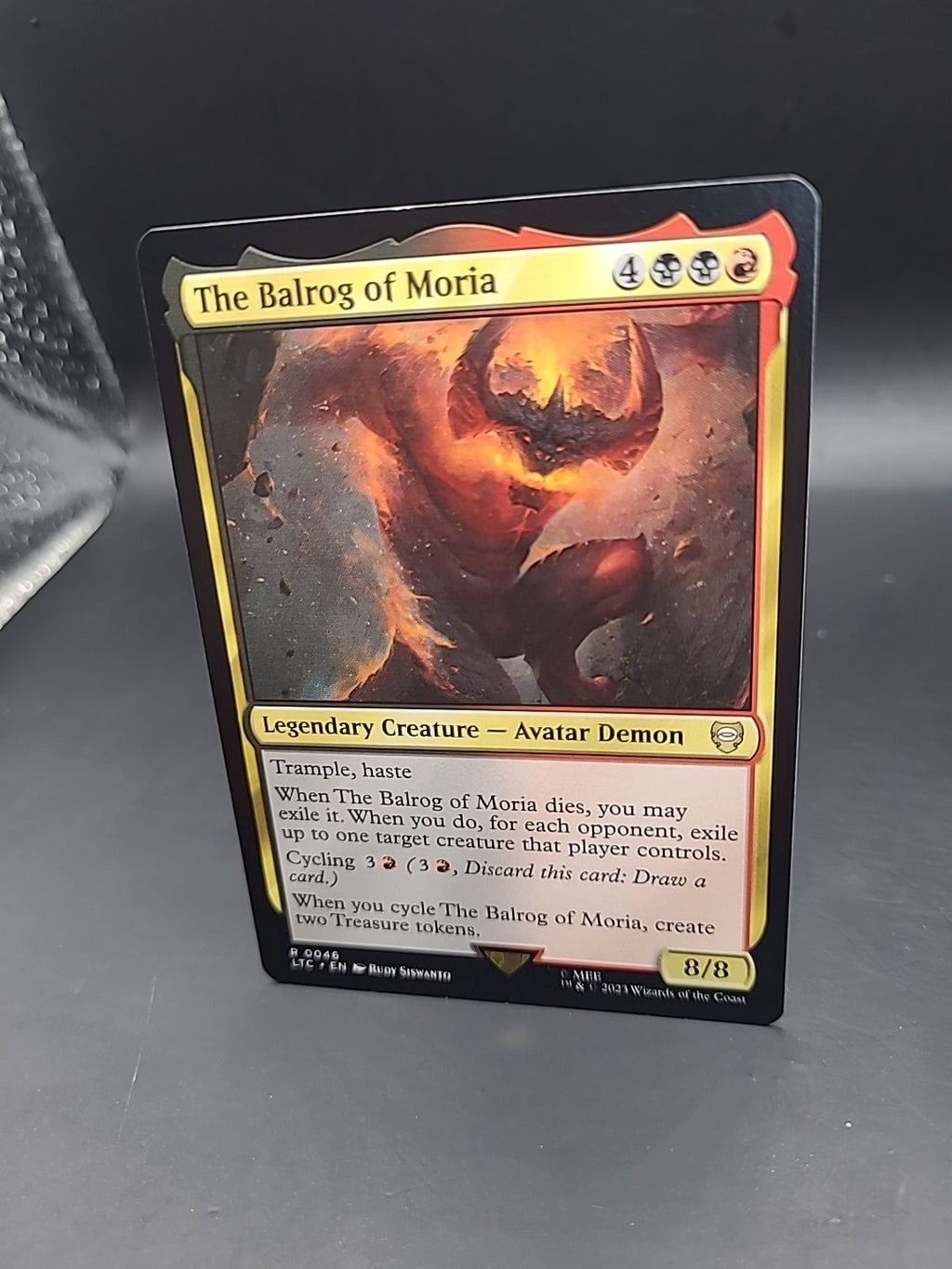 MTG The Balrog of Moria 0046 Commander: The Lord of the Rings NM