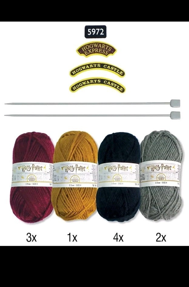 New Wizarding World Harry Potter Hogwarts Express Draught Excluder Knitting Kit