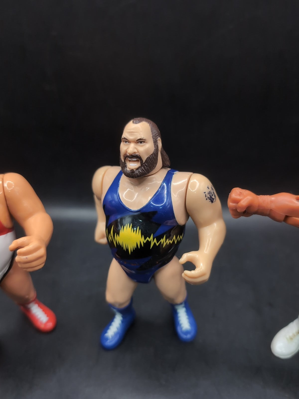 3 X WWF Hasbro Wrestling Figures Natural Disasters And Macho King