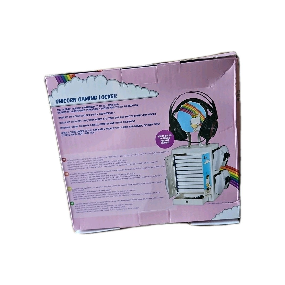 NEW! Unicorn Game Locker Suitable For All Games Consoles Xbox PlayStation Models