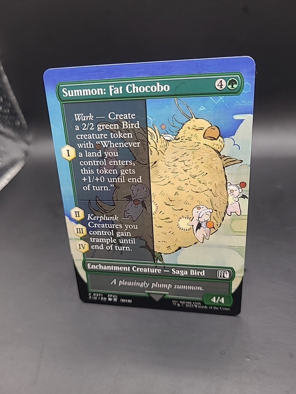 MTG Summon: Fat Chocobo C 0371 [Borderless NON-FOIL] - [NM] Final Fantasy