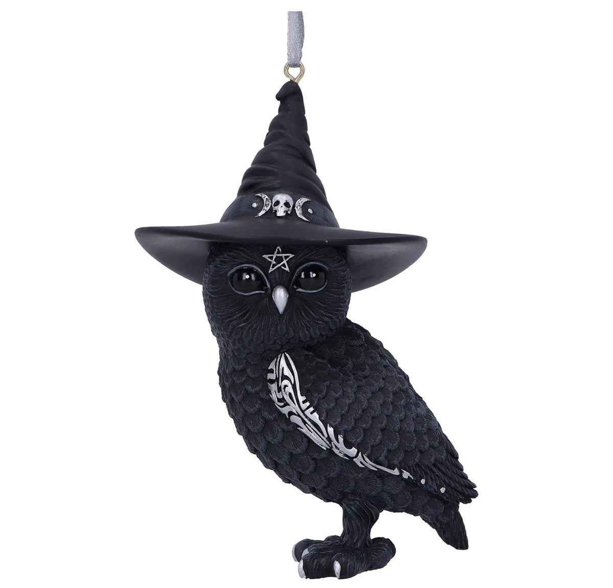 Nemesis Now Cult Cuties Owlocen Hanging Ornament 12cm, Resin, Black,